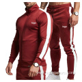 New Stylish Plain Polyester Sweatsuit Tracksuit With Stripe